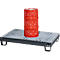 Bac de rétention 60-3/M - acier - L 130 x l. 800 x P 205 mm - pour 6fûts de 60 L - caillebotis galvanisé - anthracite RAL 7016 - Schäfer Shop Pure