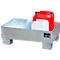 Bac de rétention AW60-1 - 65 litres - L 800 x l. 500 x H 290 mm - sans caillebotis - galvanisé