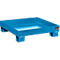 Bac de rétention AW60-2 - 68 litres - L 900 x l. 800 x H 220 mm - sans caillebotis - bleu RAL 5010