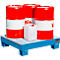 Bac de rétention AW60/2 M - 65 litres - L 900 x l. 800 x H 220 mm - bleu RAL 5012