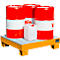 Bac de rétention AW60/2 M - 65 litres - L 900 x l. 800 x H 220 mm - orange RAL 2000