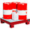 Bac de rétention AW60/2 M - 65 litres - L 900 x l. 800 x H 220 mm - rouge RAL 3000 
