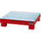 Bac de rétention AW60/2 M - 65 litres - L 900 x l. 800 x H 220 mm - rouge RAL 3000 