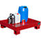 Bac de rétention AW60-2 rouge RAL3000
