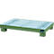 Bac de rétention AW60/3 M - 74 litres - L 1300 x l. 800 x H 205 mm - avec caillebotis - vert RAL 6011