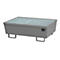 Bac de rétention BAUER AM-2, avec grille, acier, 225 l, L 1200 x P 800 x H 415 mm, gris