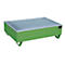 Bac de rétention BAUER AW-2/PE avec grille, 210 l, L 1215 x P 815 x H 365 mm, vert