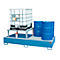 Bac de rétention Bauer AWA 21, acier, bleu, L 2650 x l 1460 x H 863 mm, 1000 l, pour 2 x 1000 l IBC, 1 embout de remplissage, 1 caillebotis