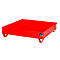 Bac de rétention en acier sans caillebotis, 1200 x 1200 mm, rouge RAL 3000