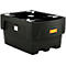 Bac de rétention IBC, polyéthylène, 1100 L, 1500 kg, bac de soutirage, avec garde au sol
