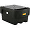 Bac de rétention IBC, polyéthylène, 1100 L, 1500 kg, bac de soutirage et panneau perforé en PE, avec garde au sol