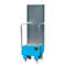Bac de rétention mobile avec panneau perforé, en acier, capacité 1 fût de 60 L, bleu