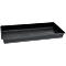 Bac de rétention pour petits conteneurs, capacité 64,5 l, sans grille, l. 1000 x P 550 x H 150 mm, polyéthylène, noir