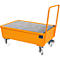 Bac de rétention type AW-F2, mobile, orange RAL2000