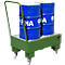 Bac de rétention, type AW60-1 SR, mobile, vert RAL6011
