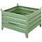 Bac de transport et gerbable Schäfer Shop Select, avec parois fixes, L 1050 x P 850 x H 670 mm, vert réséda RAL 6011, jusqu'à 1500 kg