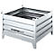 Bac de transport et gerbable Schäfer Shop Select, avec parois fixes, L 850 x P 550 x H 670 mm, galvanisé à chaud, jusqu'à 800 kg