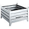 Bac de transport et gerbable Schäfer Shop Select, avec parois fixes, L 850 x P 550 x H 670 mm, galvanisé à chaud, jusqu'à 800 kg