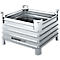 Bac de transport et gerbable Schäfer Shop Select, L 1080 x P 880 x H 690 mm, galvanisé à chaud, jusqu'à 2000 kg
