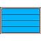 Bac encastrable EK 6041 L, PP, bleu, 20 p. 