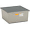 Bac GRP 220/1 CEMO, capacité du bac 210 l, L 850 x P x 850 x H 400 mm, avec caillebotis galvanisé