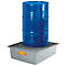 Bac GRP 220/1 CEMO, capacité du bac 210 l, L 850 x P x 850 x H 400 mm, avec caillebotis galvanisé