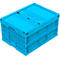 Bac pliable dimensions Euro 8645 DS, avec couvercle, bleu