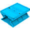 Bac pliable dimensions Euro 8645 DS, avec couvercle, bleu