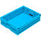 Bac pliable Euro 8622 V1 - polypropylène - L 800 x l 600 x H 220 mm - 70 l - bleu
