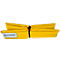 Boudin absorbant d'huile jaune avec sangle noire, imprimé 'ULTRATECH'.