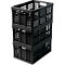 Bac pliant pour chariot pliable CLAX - 46 L - noir