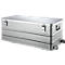 Bac rectangulaire avec roues, coloris alu, 150 L