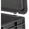 Bacs aux normes européennes série EF 6320, capacité 63,7 l, poignée traversante, gris fer, couvercle inclus, 3 pièces