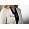 Badge Durable, anti-torsion, fixation magnétique, 25 pièces, 40 x 75 mm, transparent