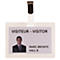 Badge nominatif Tarifold, à plastifier soi-même, avec clip de fixation et feuilles d'impression A4, L 104 x H 74 mm, transparent, 25 pièces