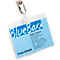 Badge, pour badges d'entreprise, transparent, 25 unités