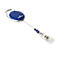 Badgehouder Jojo Style, met drukknop-lus, zonder kaartjeshouder, 10 stuks, blauw