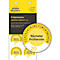 Badges de test Avery Zweckform prochaine date 20xx, Ø 30 mm, film PVC sur papier, jaune