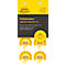 Badges de test Avery Zweckform prochaine date 20xx, Ø 30 mm, film PVC sur papier, jaune