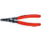 Pince à circlips rouge KNIPEX, gros plan. Inscription : 3-10 mm.