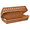 Baguettebox Papstar Maori, Einweg, Klappdeckel, L 248 x B 131 x H 53 mm, 100 % biologisch abbaubar & aus FSC®-zertifizierter Pappe, braun, 300 Stück