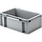 Bak in EURO-maat EF 3120, L 300 x B 200 x H 120 mm, zonder deksel, 4,2 l, grijs