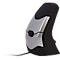 BakkerElkhuizen DXT 2 Precision Mouse, kabelgebunden, vier DPI Stufen (500, 1000, 1500, 2000), Laser-Sensor, Plug & Play, ergonomisch, für Rechts- und Linkshänder, B 45 x H 81 x T 56 mm, grau/silber