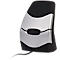 BakkerElkhuizen DXT 2 Precision Mouse, kabelgebunden, vier DPI Stufen (500, 1000, 1500, 2000), Laser-Sensor, Plug & Play, ergonomisch, für Rechts- und Linkshänder, B 45 x H 81 x T 56 mm, grau/silber