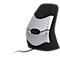 BakkerElkhuizen DXT 2 Precision Mouse, kabelgebunden, vier DPI Stufen (500, 1000, 1500, 2000), Laser-Sensor, Plug & Play, ergonomisch, für Rechts- und Linkshänder, B 45 x H 81 x T 56 mm, grau/silber