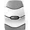 BakkerElkhuizen DXT 2 Precision Mouse Wireless, draadloos, vier DPI niveaus (500, 1000, 1500, 2000), lasersensor, plug &amp; play, ergonomisch, voor rechts- en linkshandigen, B 55 x H 80 x D 44 mm, grijs/zilver