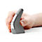 BakkerElkhuizen DXT 2 Precision Mouse Wireless, kabellos, vier DPI Stufen (500, 1000, 1500, 2000), Laser-Sensor, Plug & Play, ergonomisch, für Rechts- und Linkshänder, B 55 x H 80 x T 44 mm, grau/silber