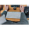 BakkerElkhuizen Tastatur UltraBoard 950 V2 Wireless, Bluetooth, 3 m Reichweite, HotKeys, USB-C, QWERTZ, dunkelgrau/hellgrau
