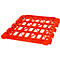 Balda, plástico, para caja rodante 4 lados, rojo (RAL 3000)