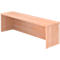Balie-opzetstuk ULM, B 1200 x D 320 x H 350 mm, notenhoutpatroon
